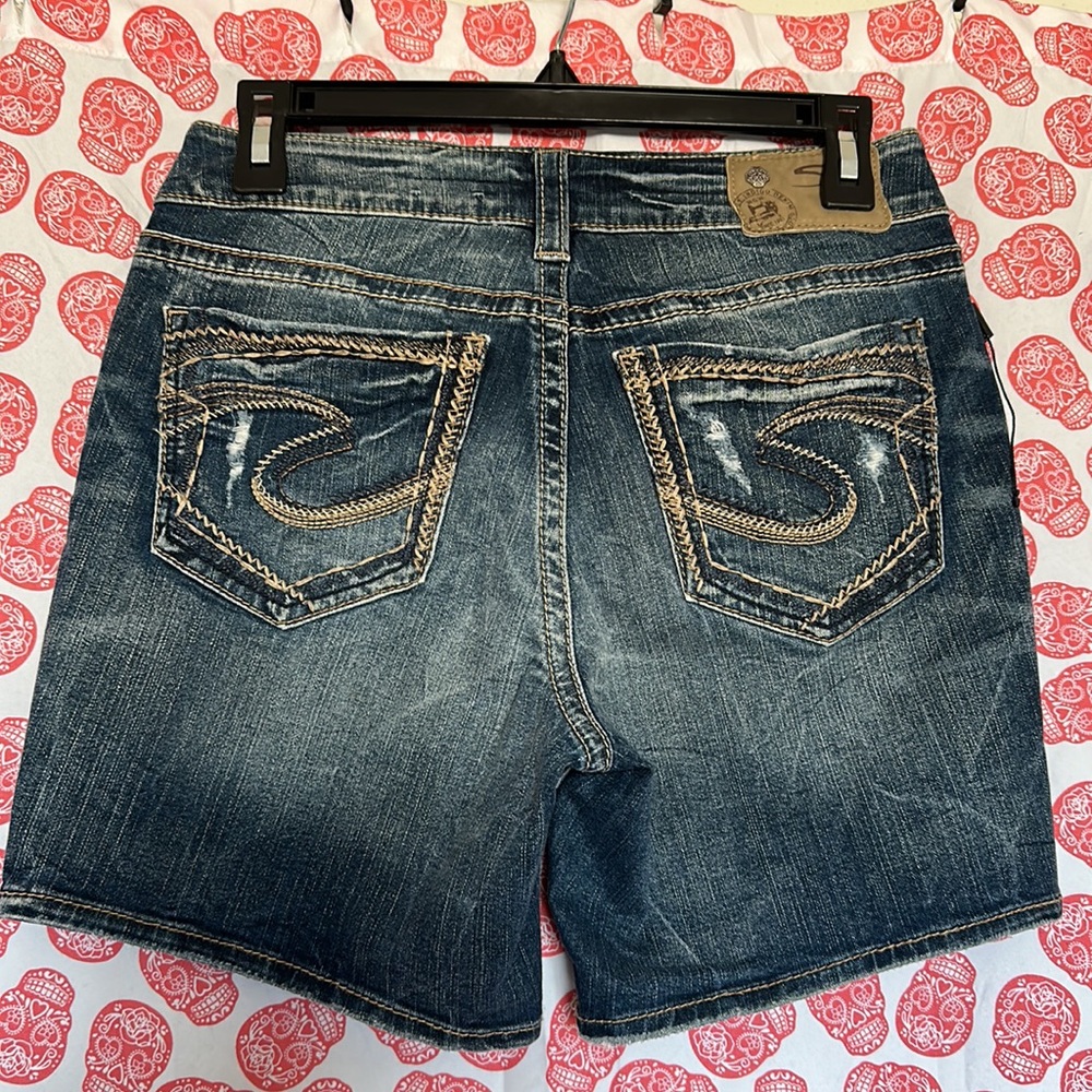 NWT Silver jean shorts - Picture 2 of 5